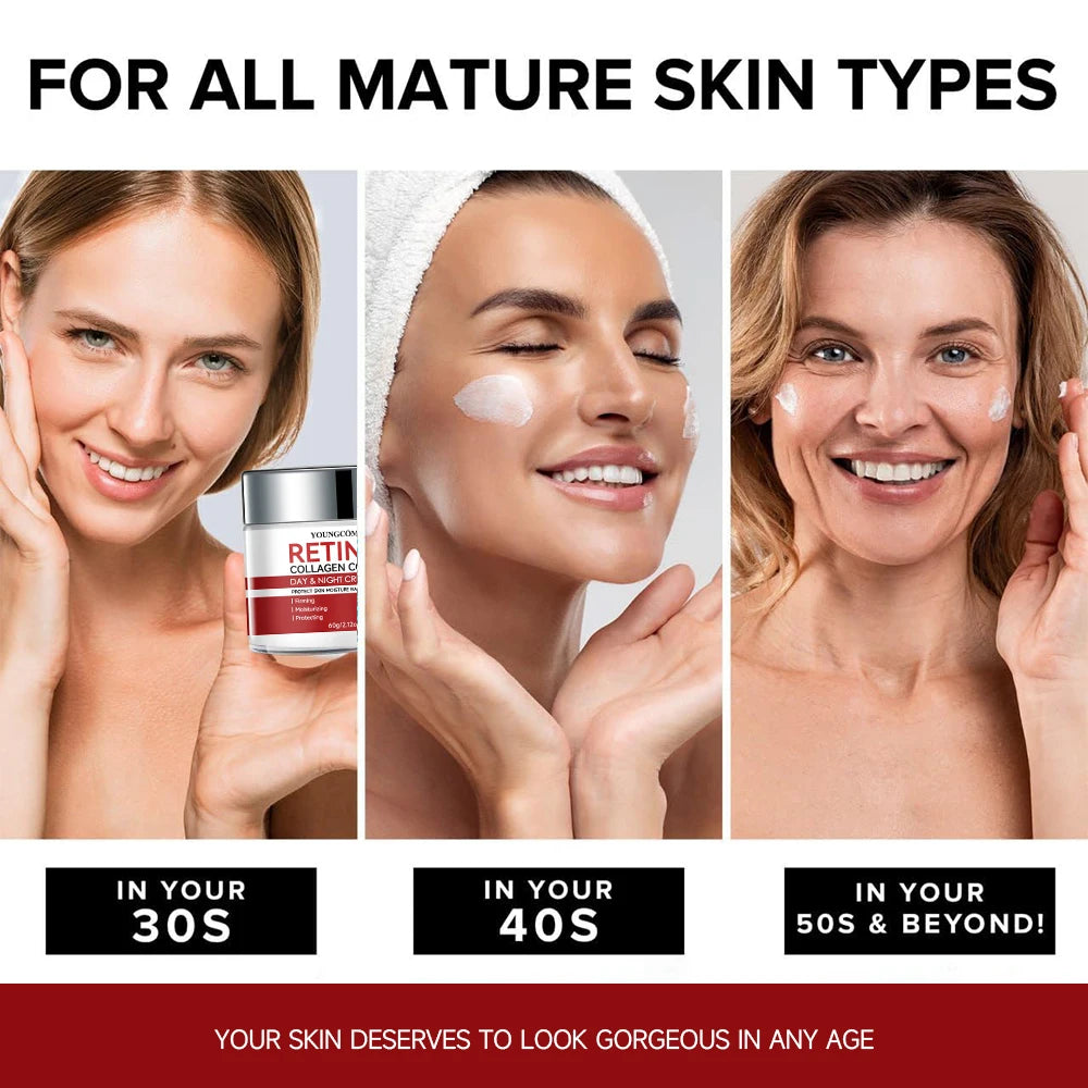 Retinol Neck and face set night cream for women