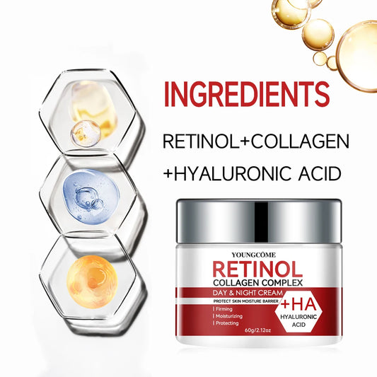 Retinol Collagen Cream Face Facial Anti Wrinkle Serum