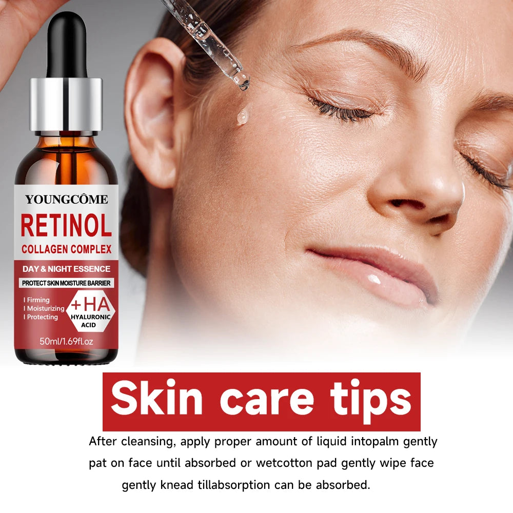 Retinol Collagen Cream Face Facial Anti Wrinkle Serum