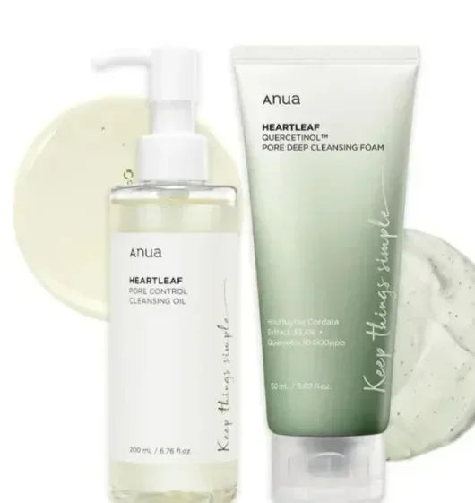 Korean Anua Skin Care Set Heartleaf