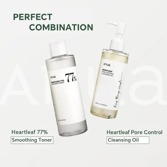 Korean Anua Skin Care Set Heartleaf